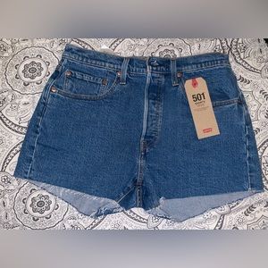 Levi 501 high rise shorts